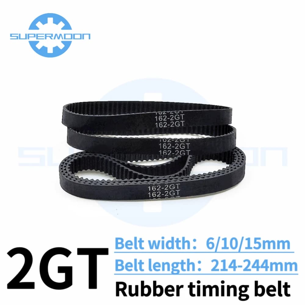 2GT toothed belt length 214 216 218 220 222 224 226 228 230 232 234 236 238 240 242 244mm width 6-15mm toothed belt for 3D printer