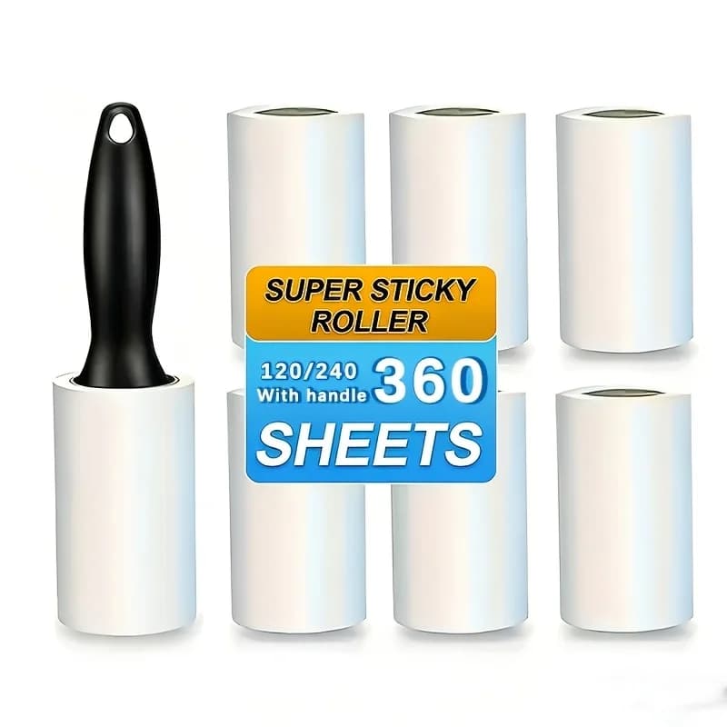 Lint Roller| Roller with Sheets for Strong Adhesion on Clothes, Carpets, Sofa | for Pet Owners, Busy Families And Laundry Care
