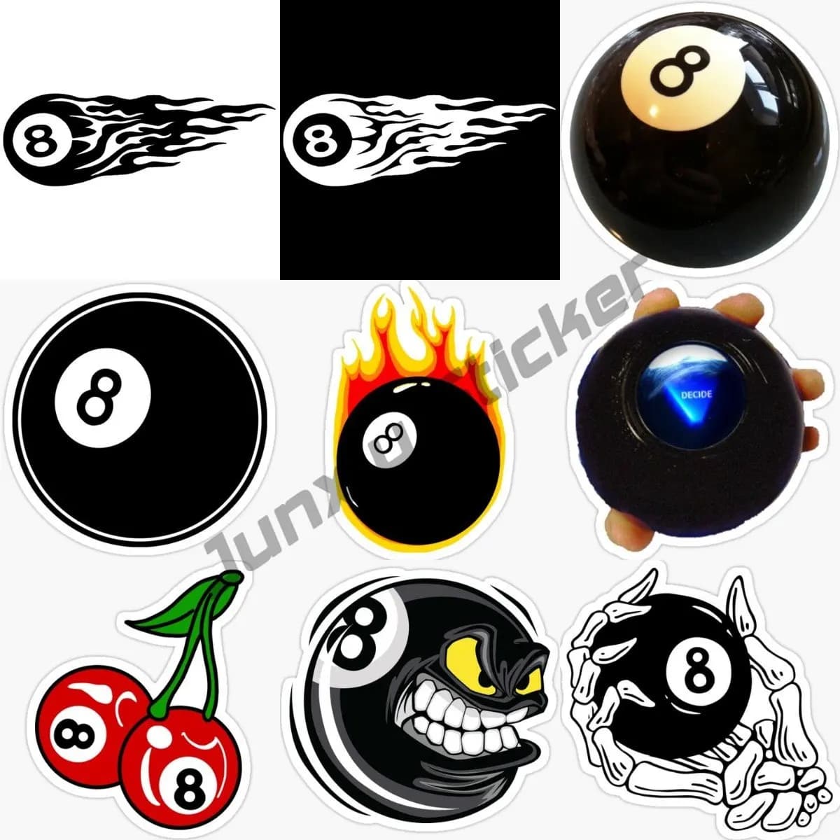 Wall decals for cars Funny beach volleyball 8 NO. Wall sticker for car with PVC flame graphic decoration with ball, creative waterproof decal