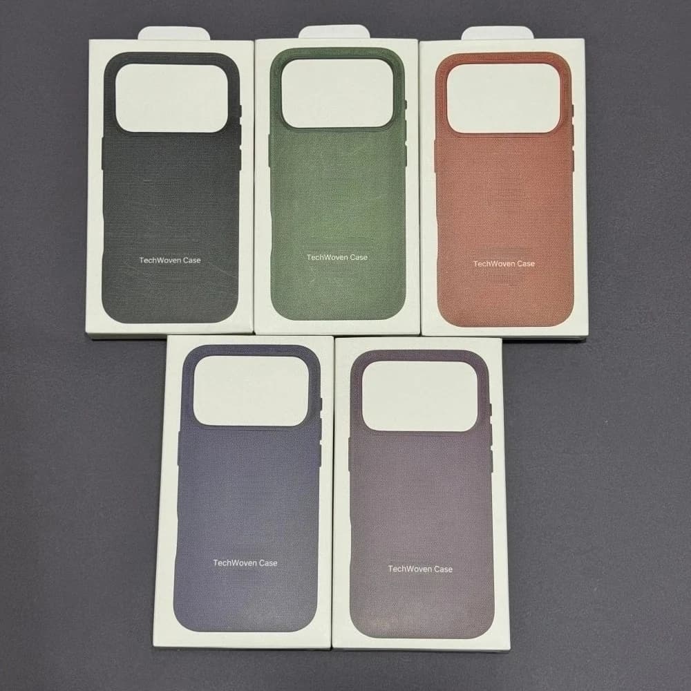 Official Case 1:1 for MagSafe TechWoven for iPhone 17 Pro Max 17Pro, Original Cover with Magnetic Camera Control and Wireless Charging