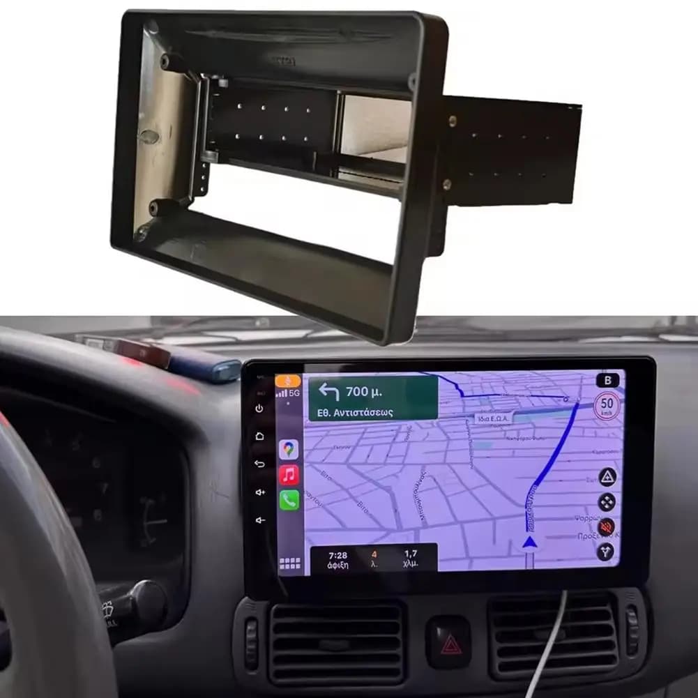 Adattatore per telaio fascia stereo per autoradio da 9 pollici 1 Din nel pannello del cruscotto per il kit cruscotto per installazione radio sostitutiva dell'autoradio vecchia