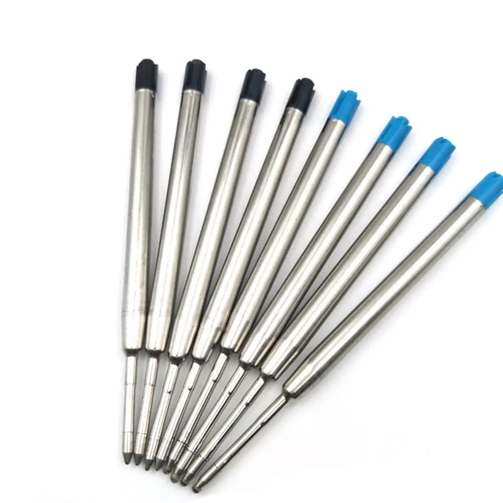 20 Pezzi di Ricariche per Penna a Sfera con Punta in Metallo da 1mm, Inchiostro Blu Gel Antigoccia per Disegno, Scarabocchi, Scrapbooking e Diari