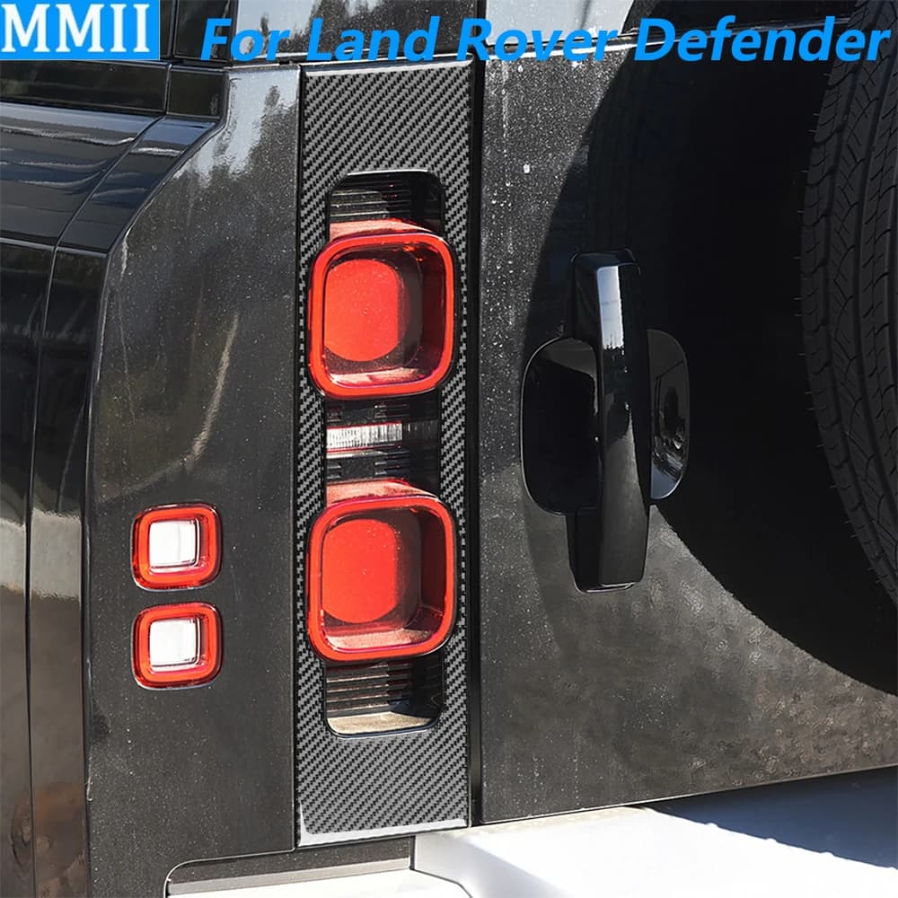 Per Land Rover Defender 2020-2025 Cornice in Fibra di Carbonio per Fanale Posteriore e Indicatore di Direzione, Pannello Decorativo, Accessori Auto, Adesivo