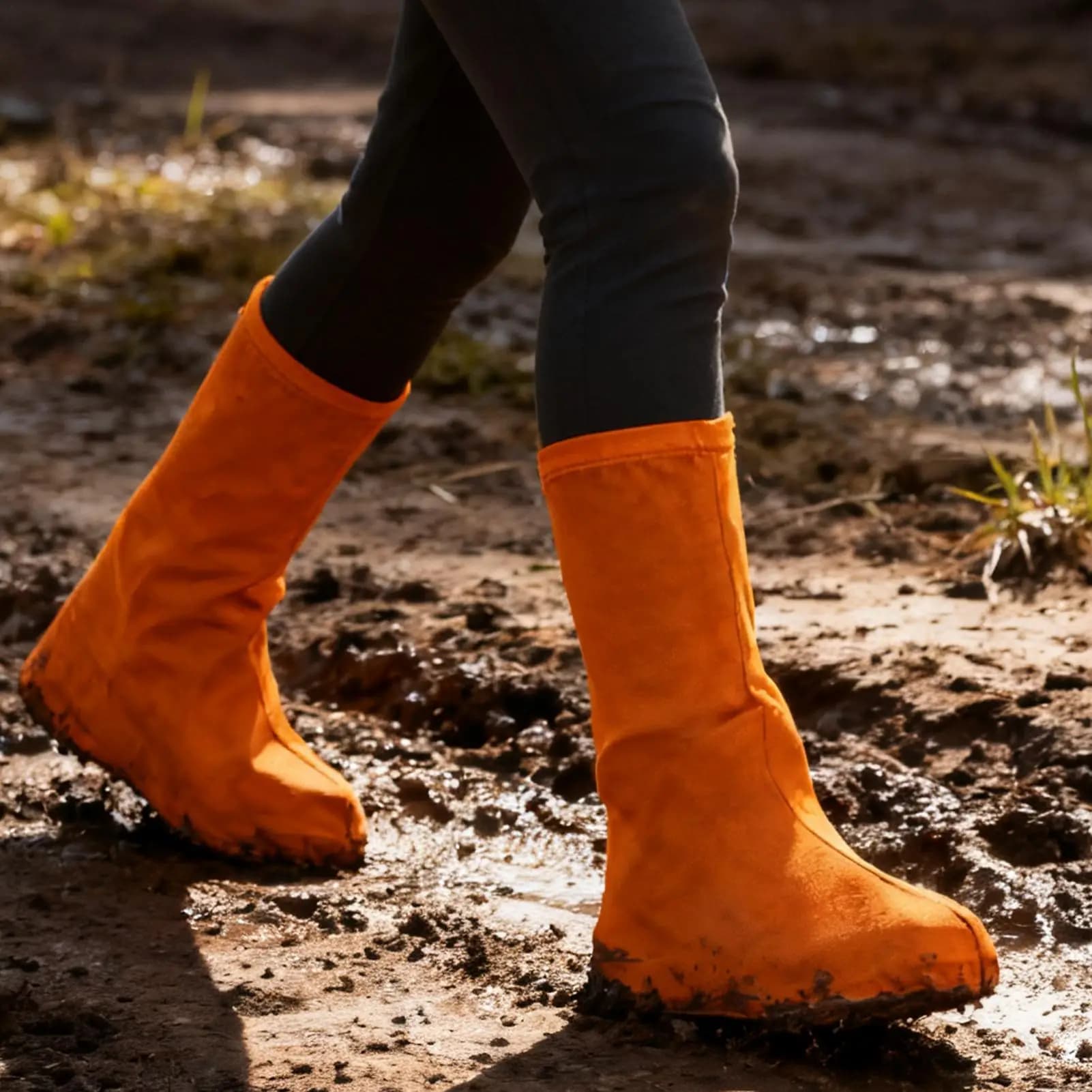 1 paio di copristivali di sabbia scarpe elastiche copriscarpe a prova di polvere di sabbia deserto trekking copriscarpe da viaggio resistenti all'usura calzature