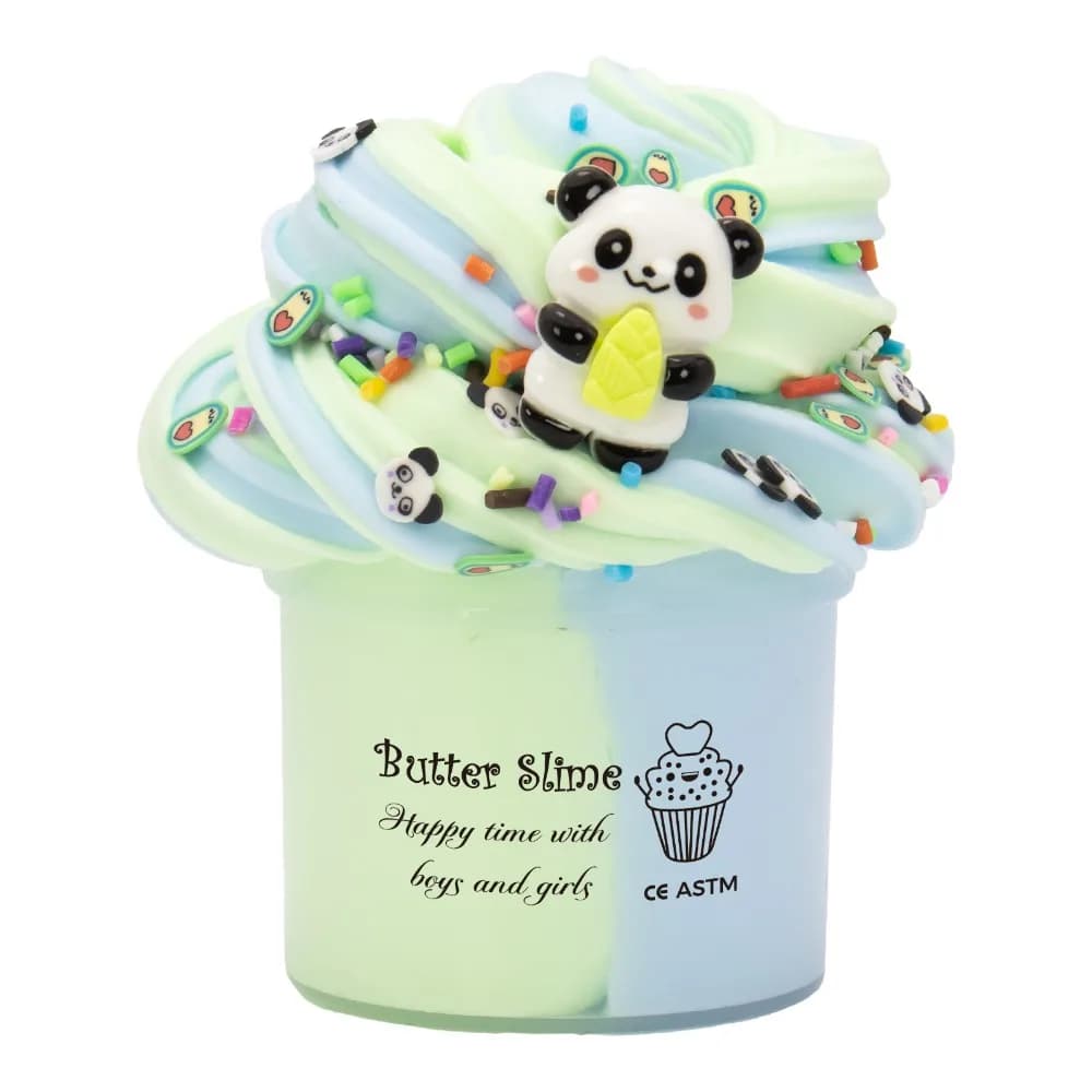 Cute Creative Cultivation Butter Fluffy Slime Kit Safe Non-toxic Crystal Slime Tortoise Panda Slime Crystal Puree Children
