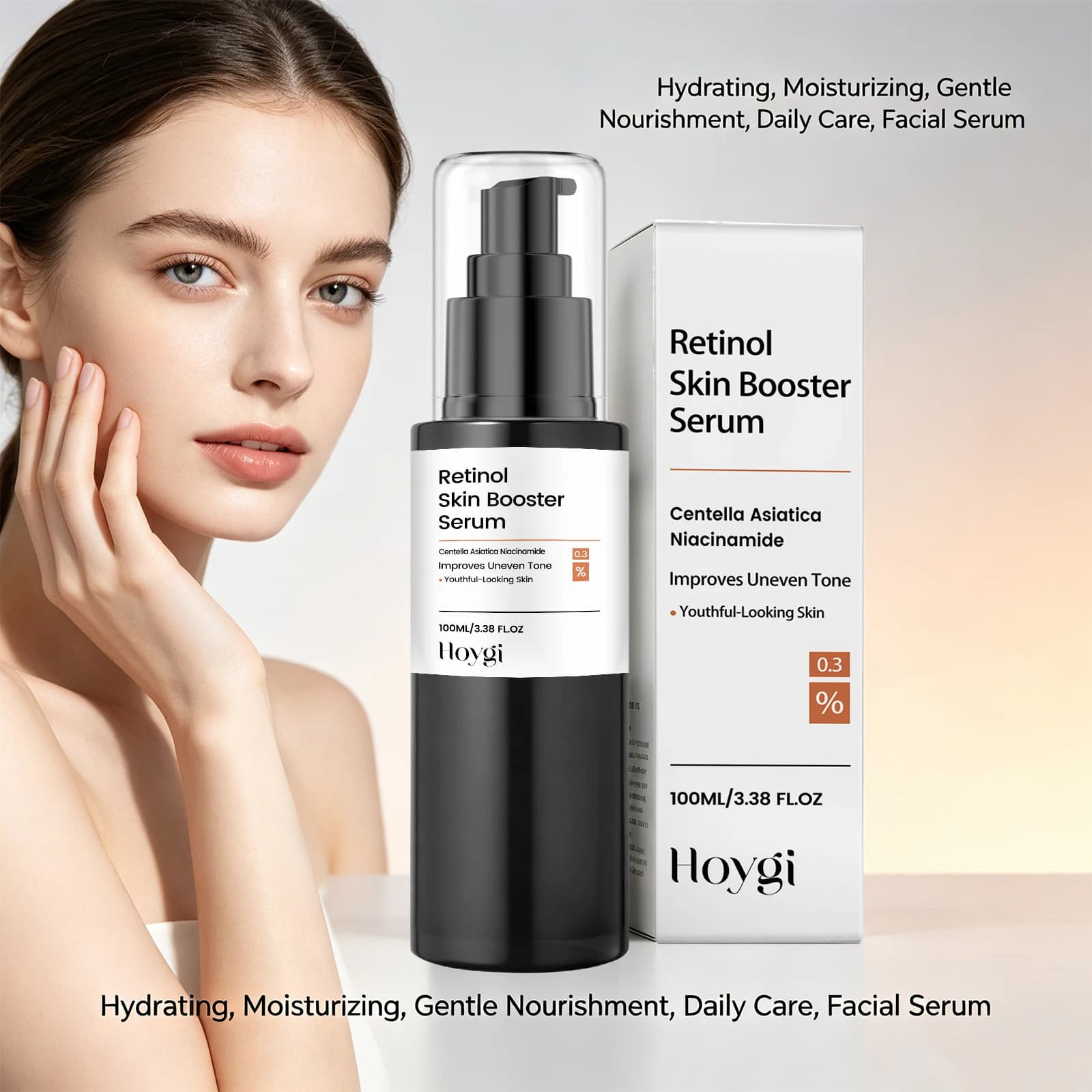Retinol Skin Serum Brightening Moisturizing Skin Improves Uneven Tone, Reduces Fine Lines Niacinamide and Centella Face Essence