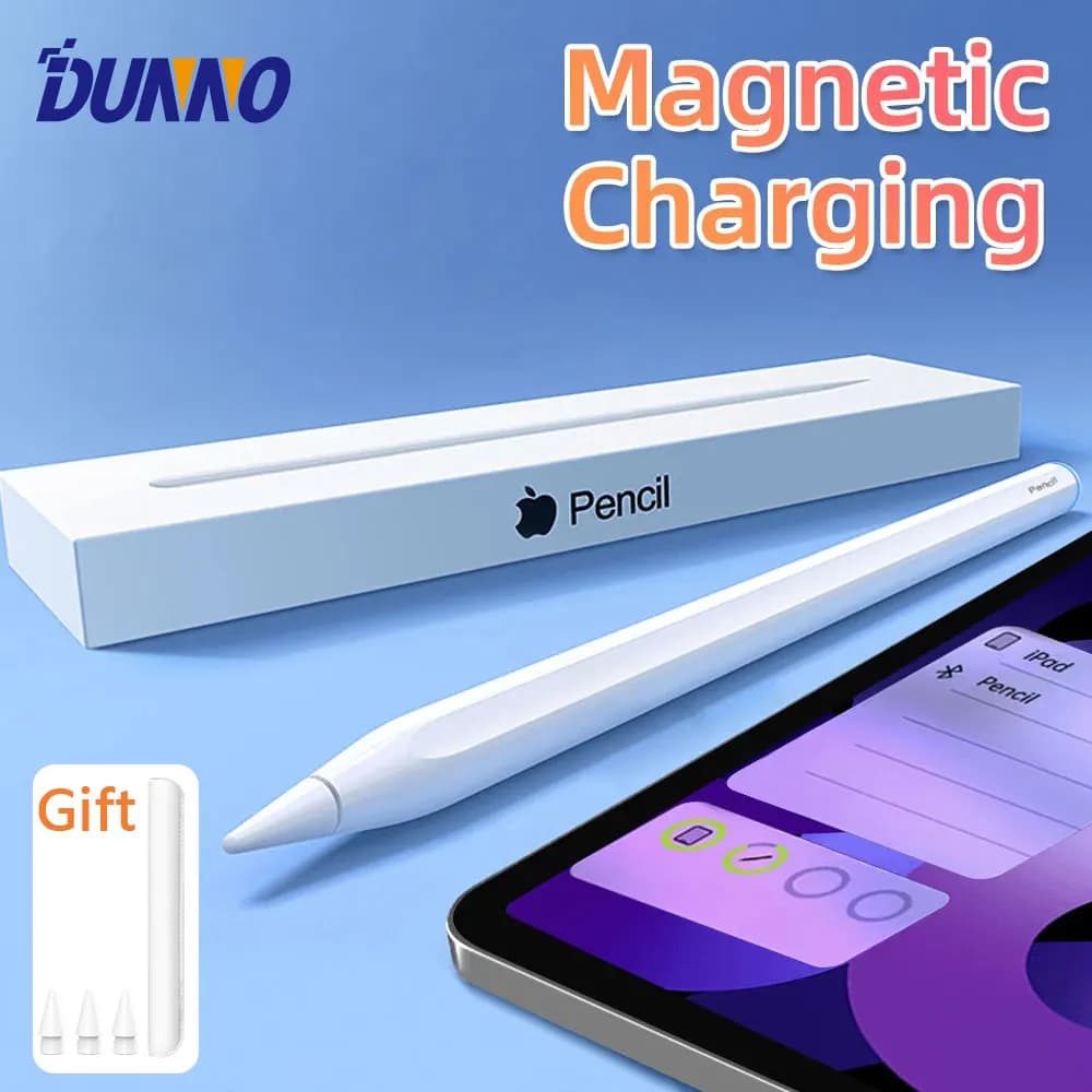 For Apple Pencil 2 1 Wireless Charging Stylus For iPad Air 4 5 Pro 11 12.9 13 Mini 6 7 Palm Rejection Tablet Stylus Touch Pen