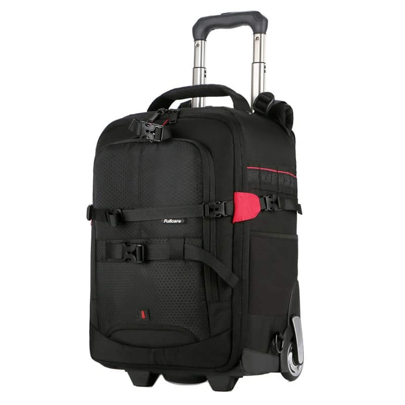 Vnelstyle Trolley per fotocamera DSLR professionale Valigia Borsa Video Foto Trolley da viaggio per fotocamera digitale Zaino su ruote