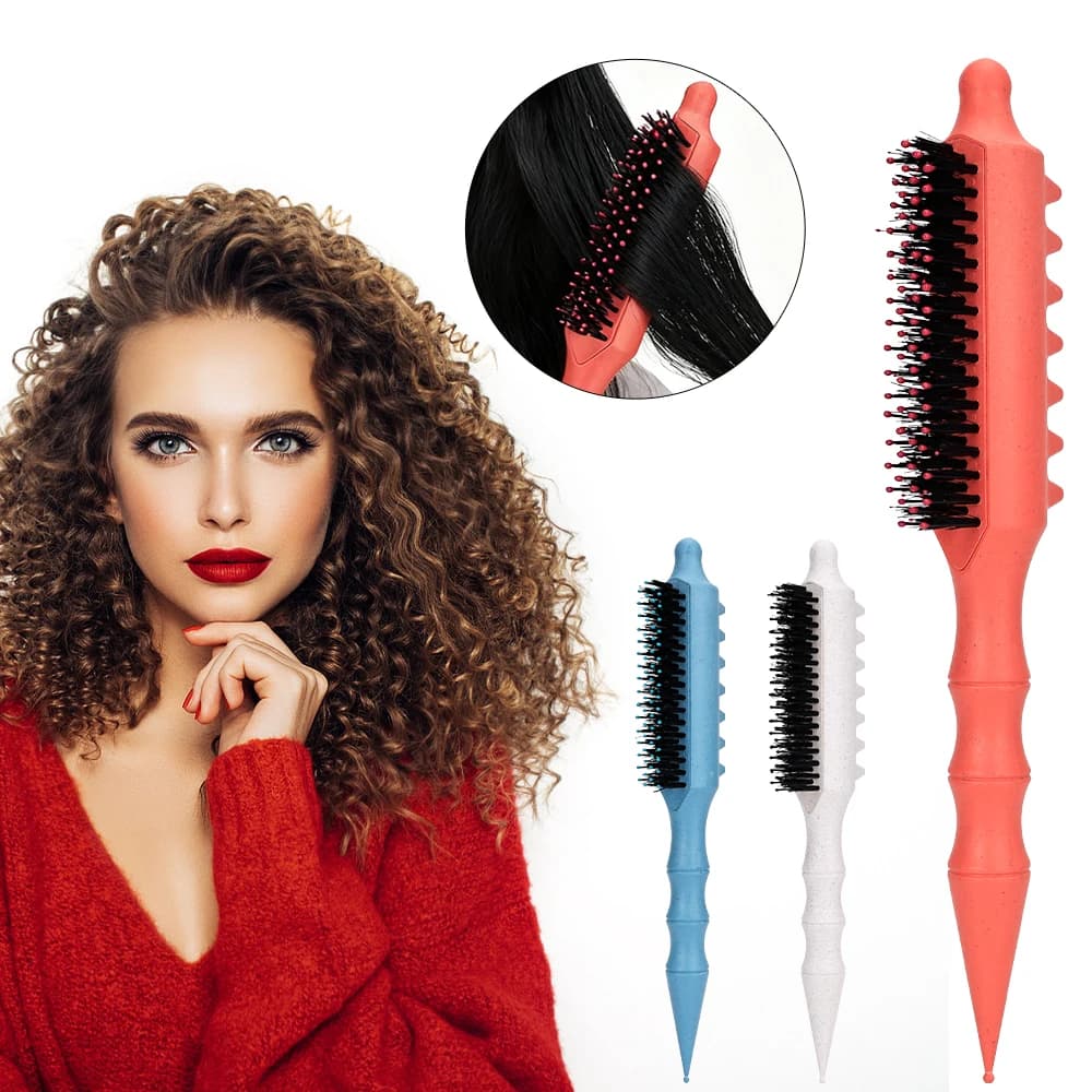 Nuovo rullo arricciacapelli per spazzola volumizzante multiuso con setole in nylon per radici soffici strumenti per lisciare lo styling dei capelli
