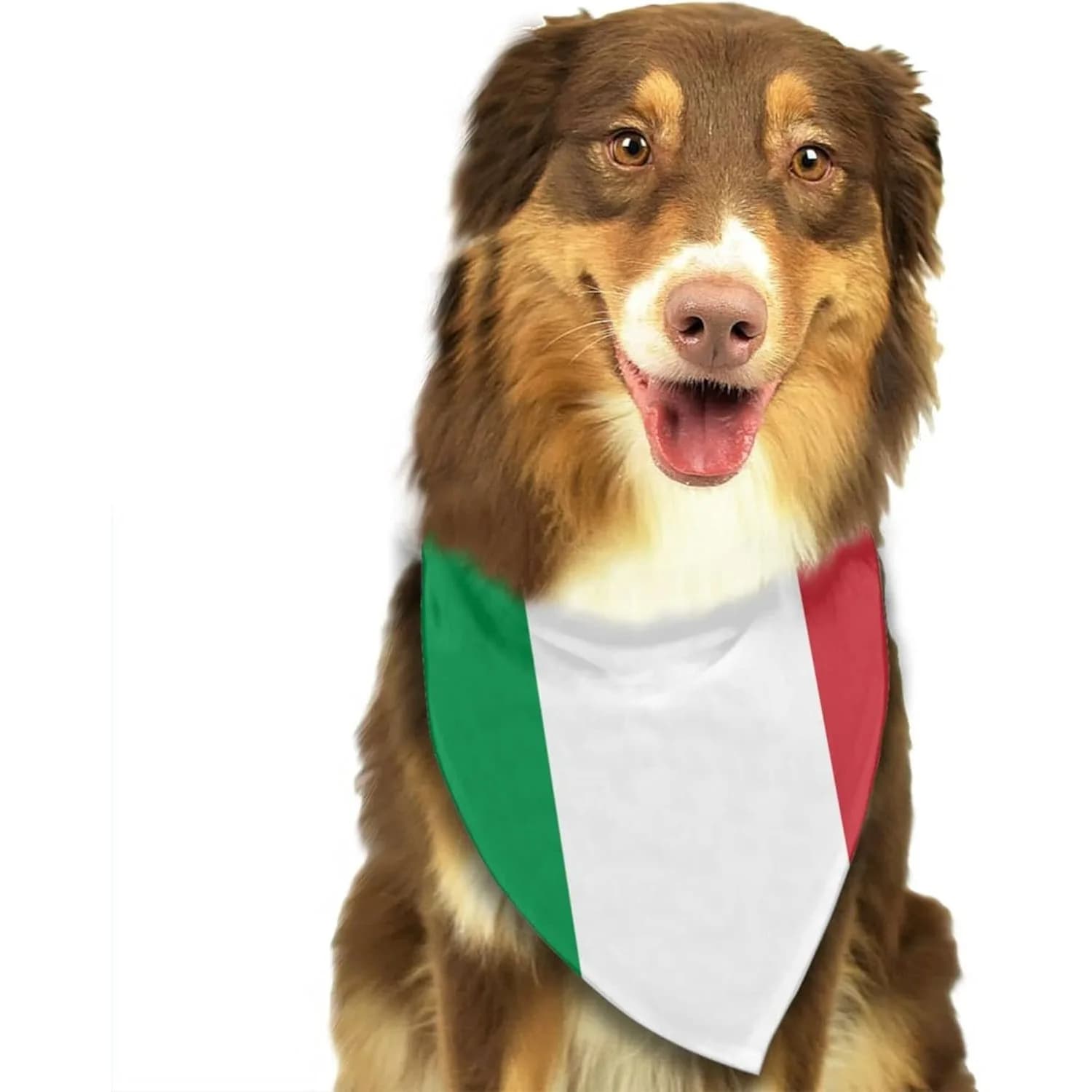 Dog Bandanas Italian Flag Pet Bandana Scarf Triangle Bibs Kerchief Accessories for Dogs Cats