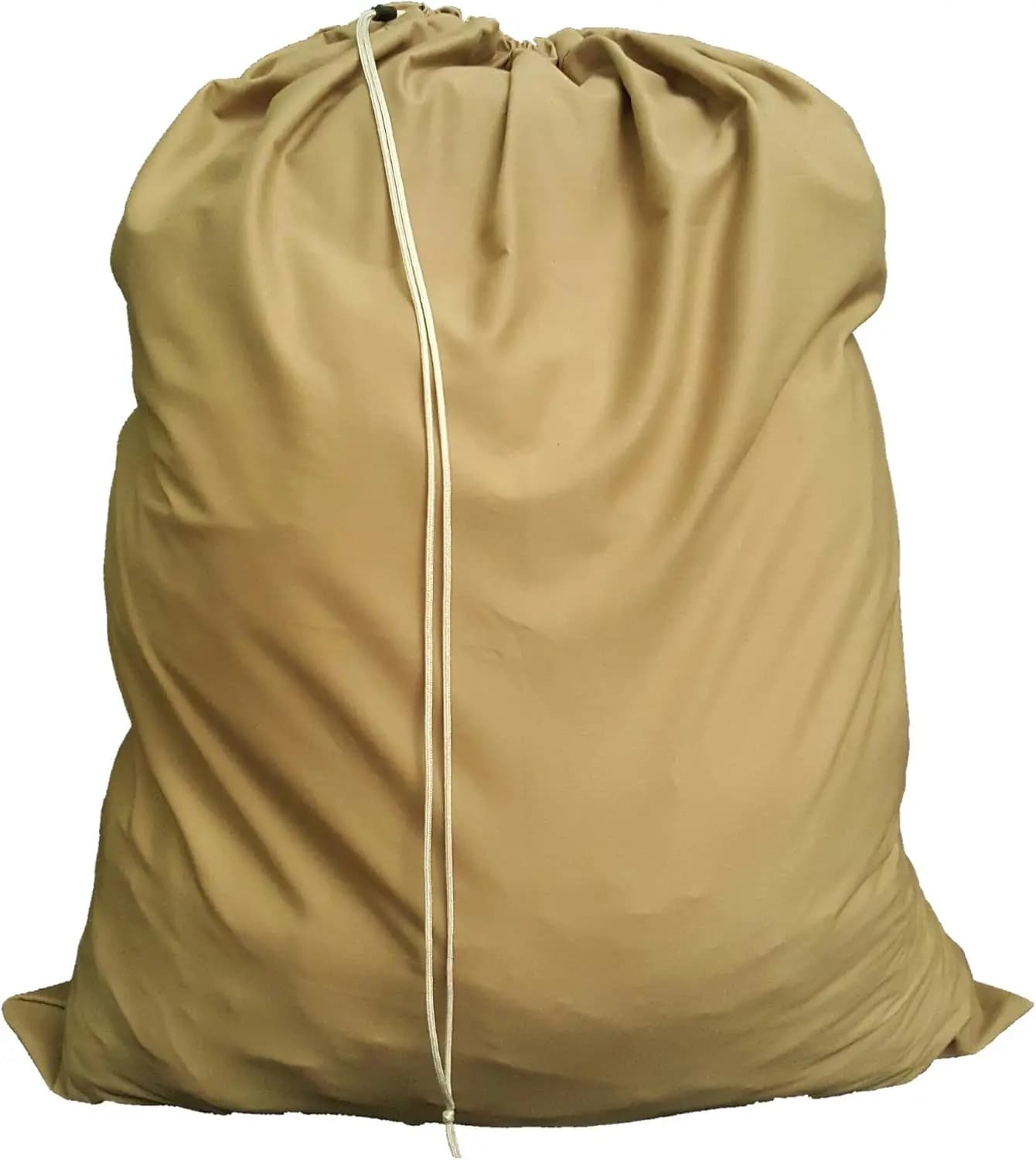 Large 30x40in Cotton Canvas Laundry Bag with Drawstring Closure