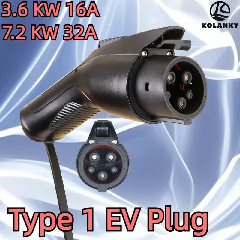 Adapter for plug charger Ev Type 1 Converter EVSE SAE J1772 16A 3.6kw 32A 7.2kw Charging vehicle socket for electric car