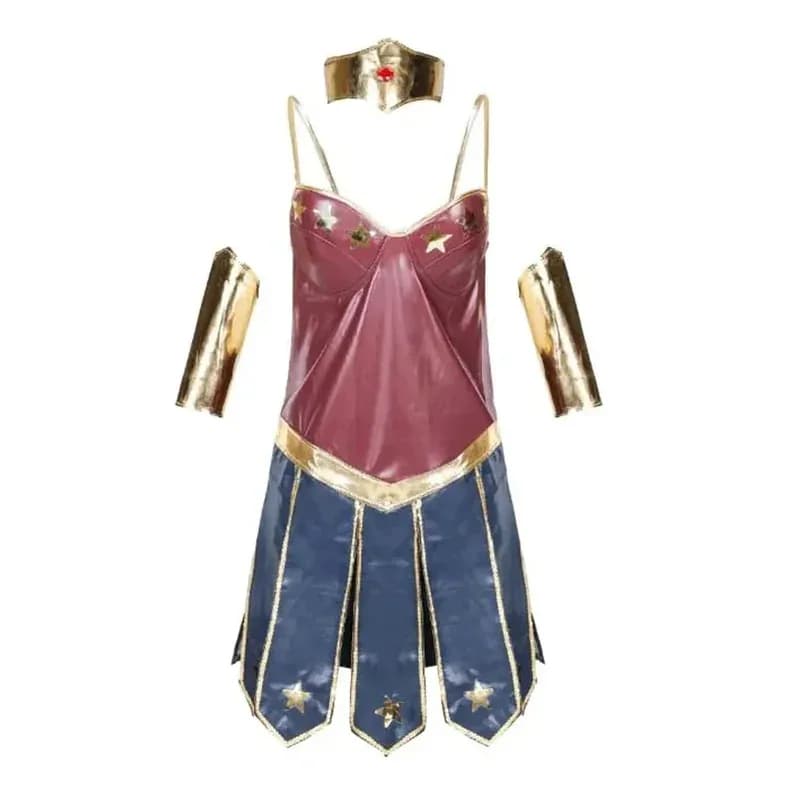 Meraviglie Donne Principe Costume Cosplay Adult Dress Copricapo Paramani Full Set Dianna Role Game Hallowe4;v'5,f;6.j;8'