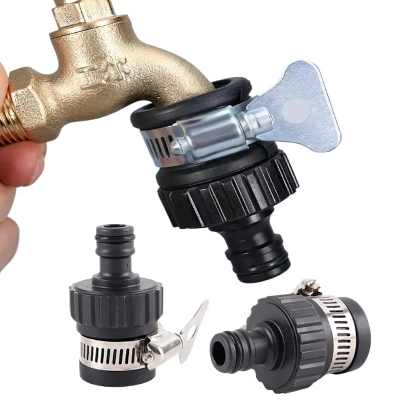 1/2pcs Universal Plastic Hose Connector Water Faucet Adapter Quick Connect Fitting Tap for Car Washing Garden Irrigation