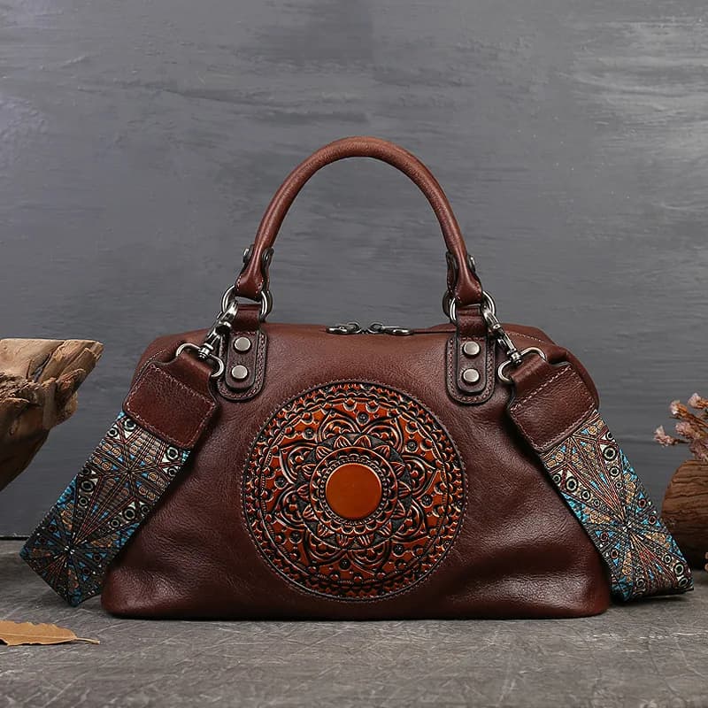 Nesitu women's bag in real leather vintage gray red coffee brown high quality women's bag shoulder bag M5699