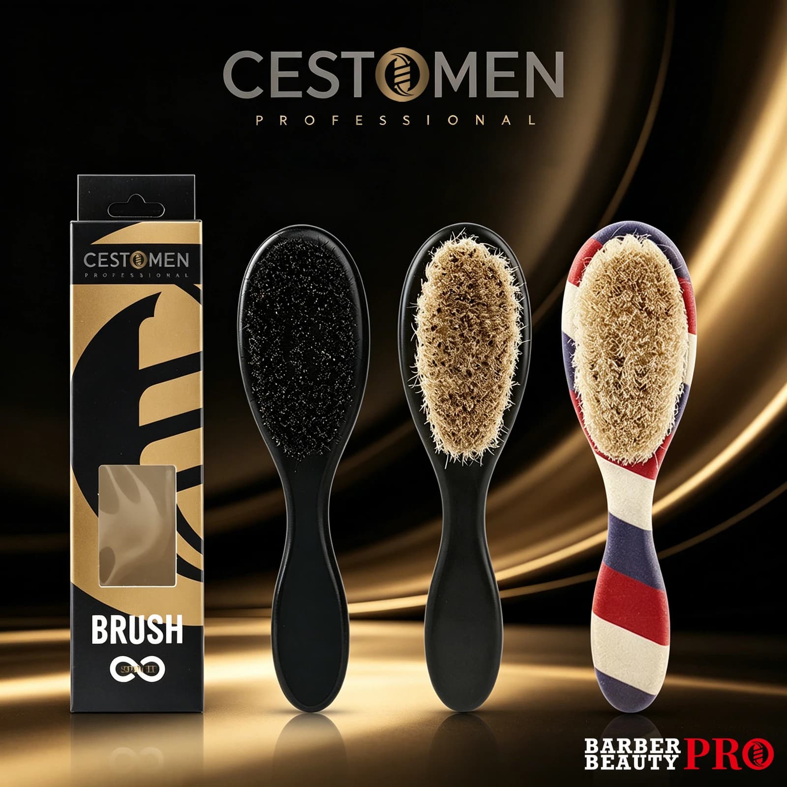 1 Spazzola Professionale per Barbiere per Uomo, Spazzola per Pulizia e Rimozione Polvere per Barba e Capelli, Perfetta per Strumenti di Toelettatura e Styling