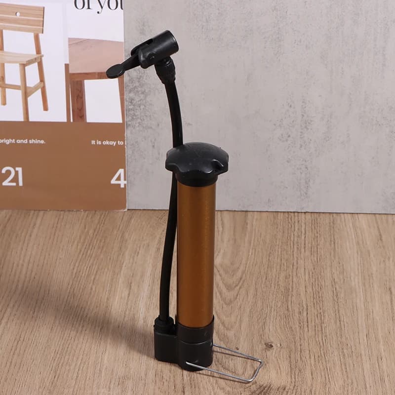 Pompa per Bicicletta Portatile 80 PSI, Pompa Manuale per Bici, Gonfiatore per Palloncini e Pneumatici, Pompa da Pavimento con Valvola Schrader, Accessori per Ciclismo