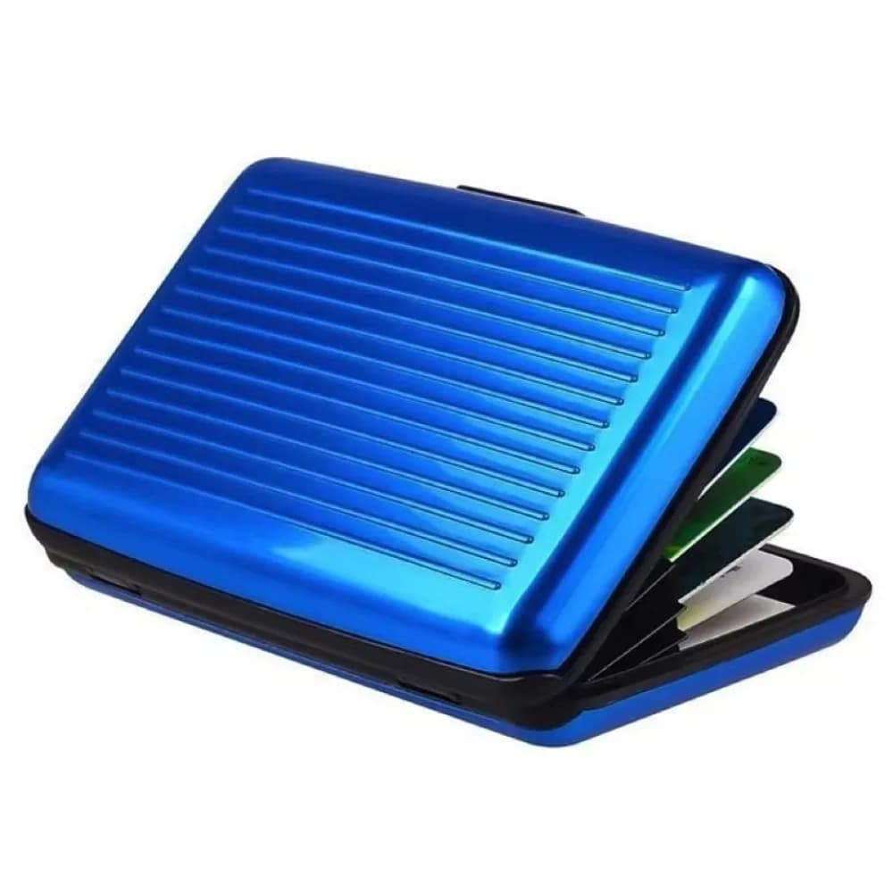 Portafoglio Porta Carte di Credito in Metallo, Porta Biglietti da Visita Impermeabile, Protezione Carte di Credito per Donne e Uomini, Blocco RFID