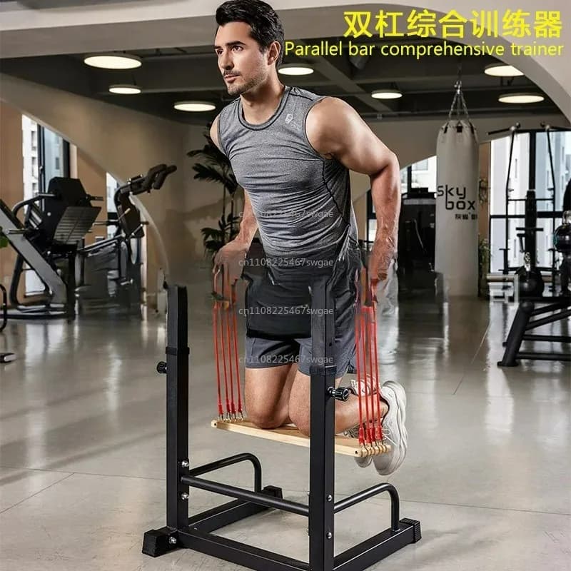 Indoor Horizontal Bar Parallel Bars Comprehensive Trainer Single Pull-up Push-up Stand Booster for Fitness Home Gym Equipment