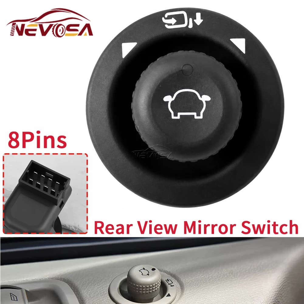 Side View Mirror Adjustment Power Folding Mirror Control Switch For Ford Transit 150 250 350 350HD 2018-2024 E-Transit 2022-2024