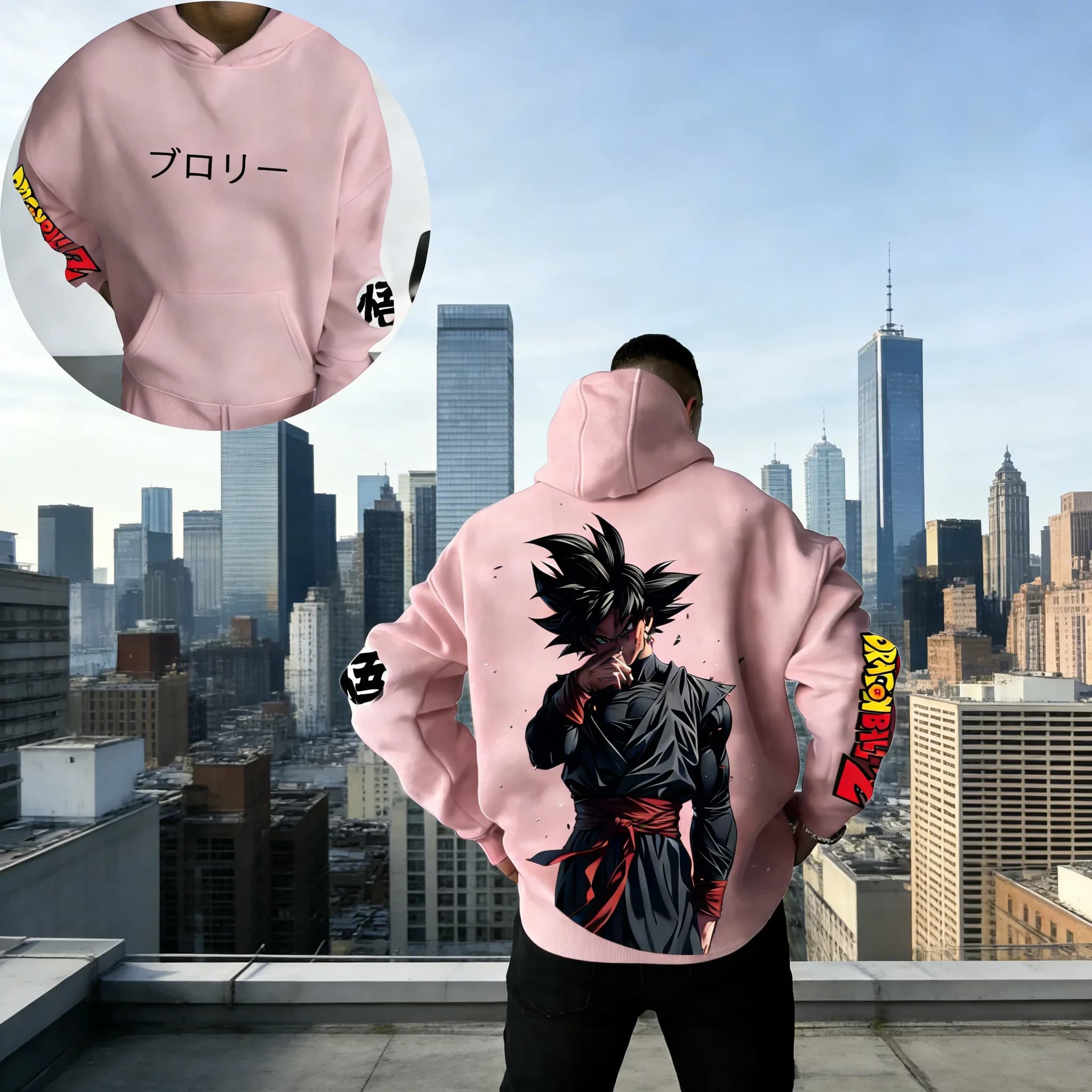 Felpe con Cappuccio Dragon Ball Anime Primavera-Autunno 2026, Stampa Anime Street Graffiti, Casual e Comode per Uomo e Donna
