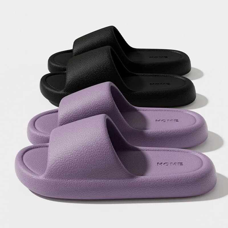 Ciabatte da casa in EVA con suola morbida per donna, ciabatte da bagno con plateau spesso, infradito estive antiscivolo da spiaggia, sandali per coppia.