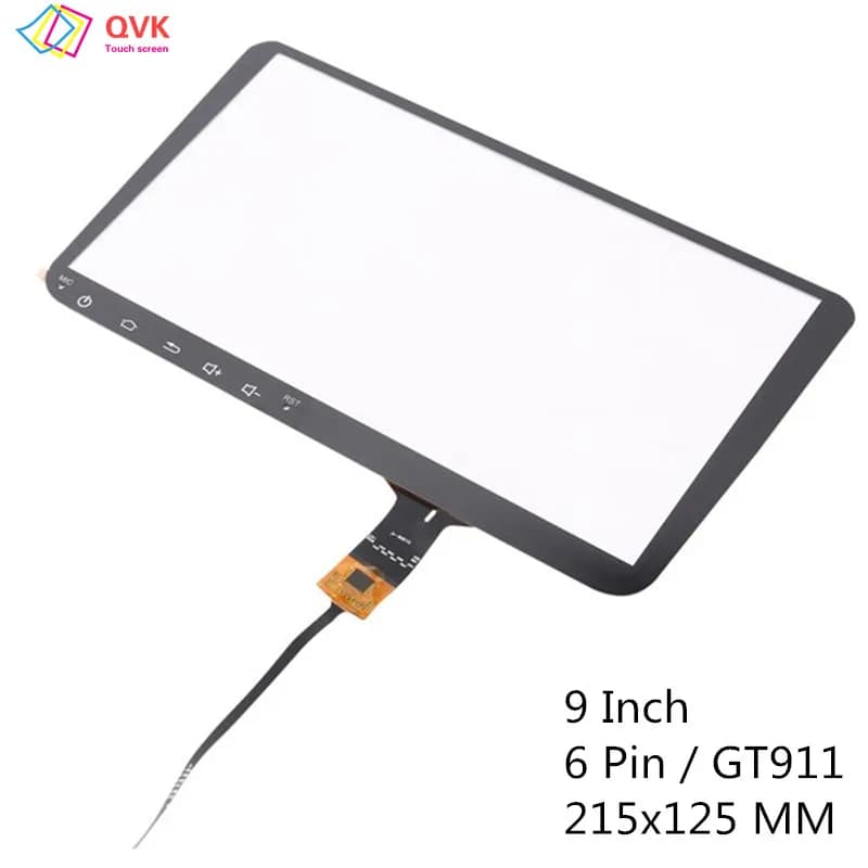 QVK 9 Inch New HST-CPG9.0AL For JX-90010 Multimedia Player Capacitive Touch Screen Digitizer Sensor 6PIN 215*125mm GT911