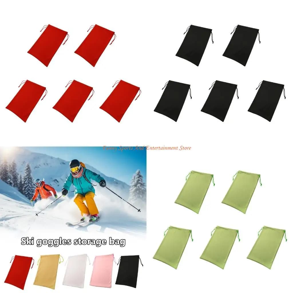 Custodia protettiva per occhiali da neve in microfibra C4DE 18x27 per maschere da sci e occhiali da sole