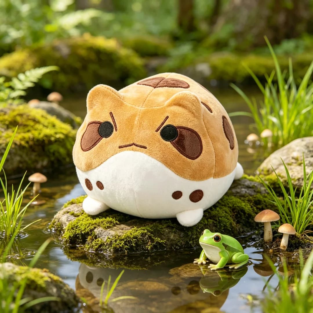 Chubby Rain frog Plush Toy Soft Stuffed Animal Rain frog Pillow for Kids Birthday Xmas Gift Bedroom Couch Decor Cuddle Companion