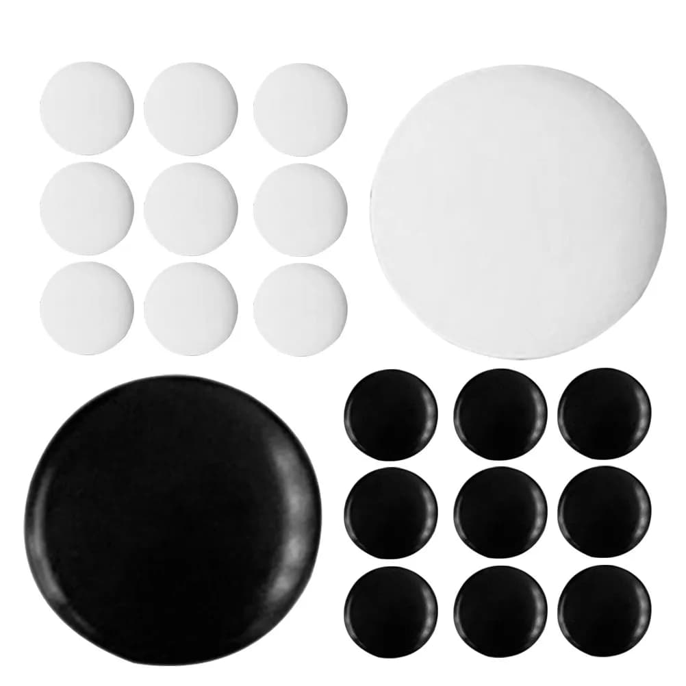 Set di 360 Pezzi per Go, Materiale Resistente, Dimensioni Compatte, Superficie Liscia e Lucida, Accessori per Gioco Go, Borsa per Gioco da Tavolo
