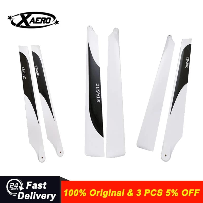 XAERO 325mm 360mm 430mm 550mm Lame del rotore principale in fibra di carbonio per Allineare 450 500 550 600 700 Parti di elicotteri RC