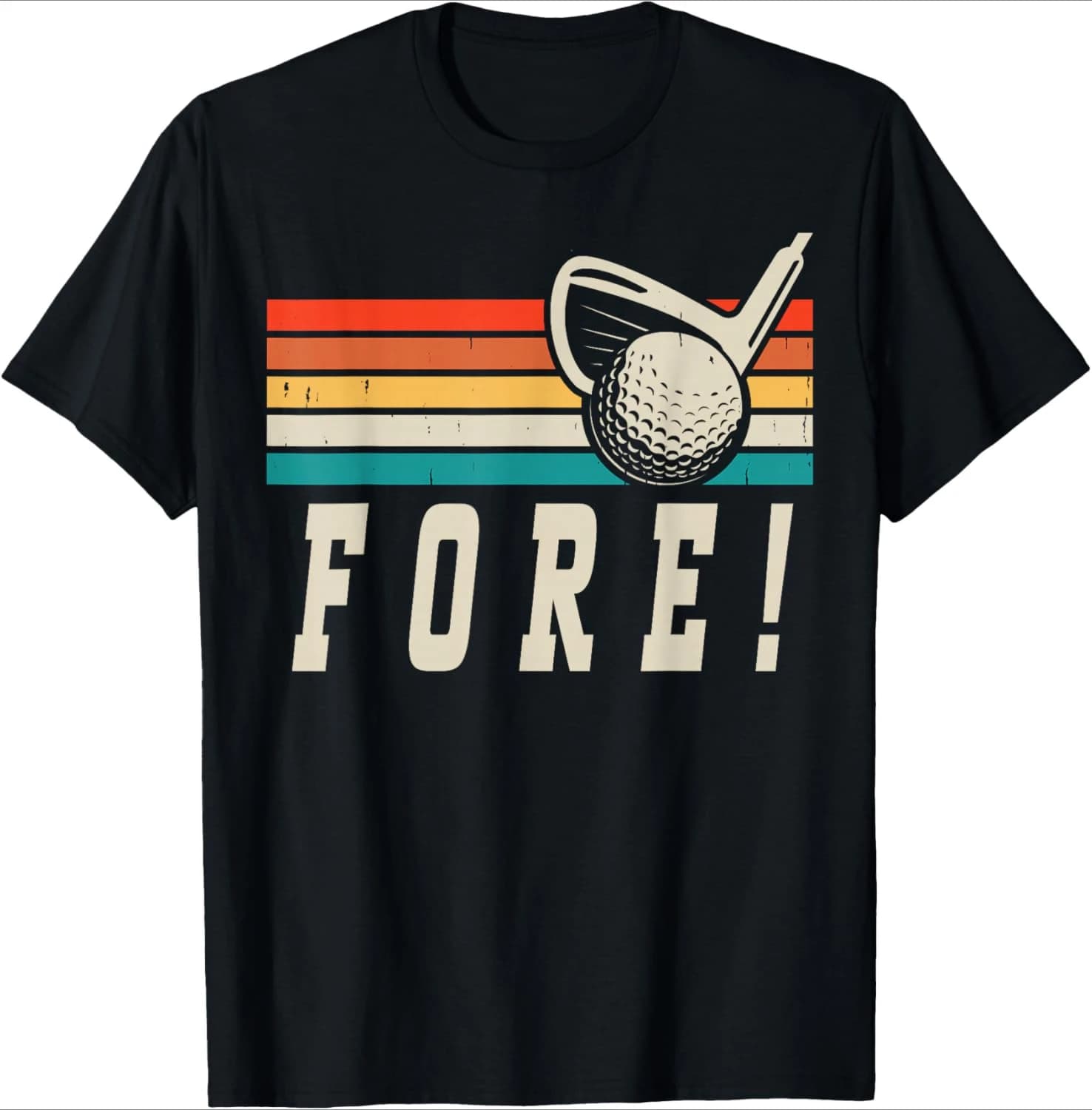 T-shirt grafica divertente - T-shirt a maniche corte per la festa di compleanno del 4° golf