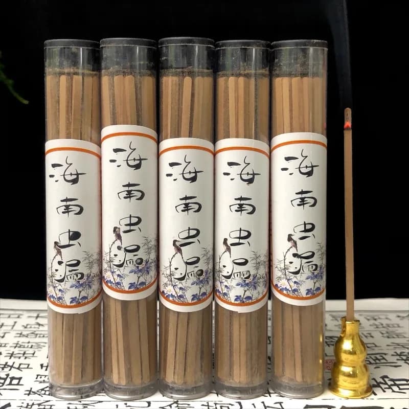 10g Hainan Agarwood Polvere non appiccicosa Bastone di incenso quadrato Profumo per interni domestici Rilassamento Meditazione Offering Buddha