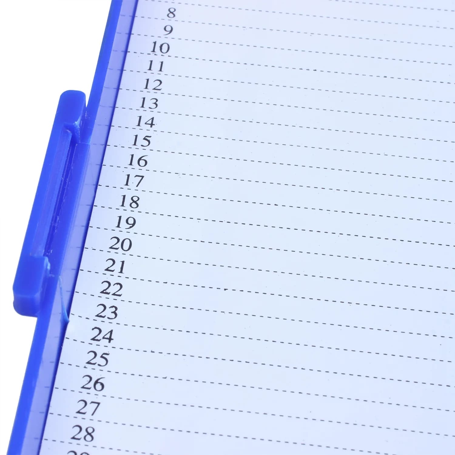 ABFW Scatola per microscopio con diapositiva per microslide in plastica da 50 pezzi, blu