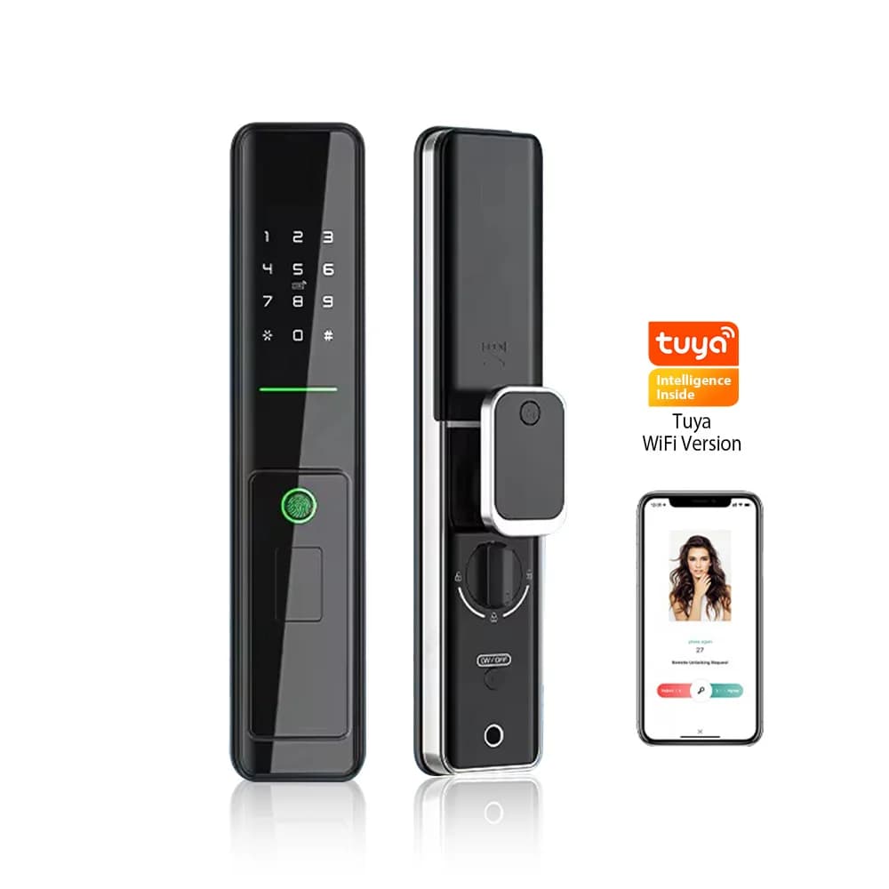 Serratura Intelligente per Porta con App TUYA WIFI, Impronta Digitale Biometrica e Password, Scheda IC, Controllo Accessi GL-DF300