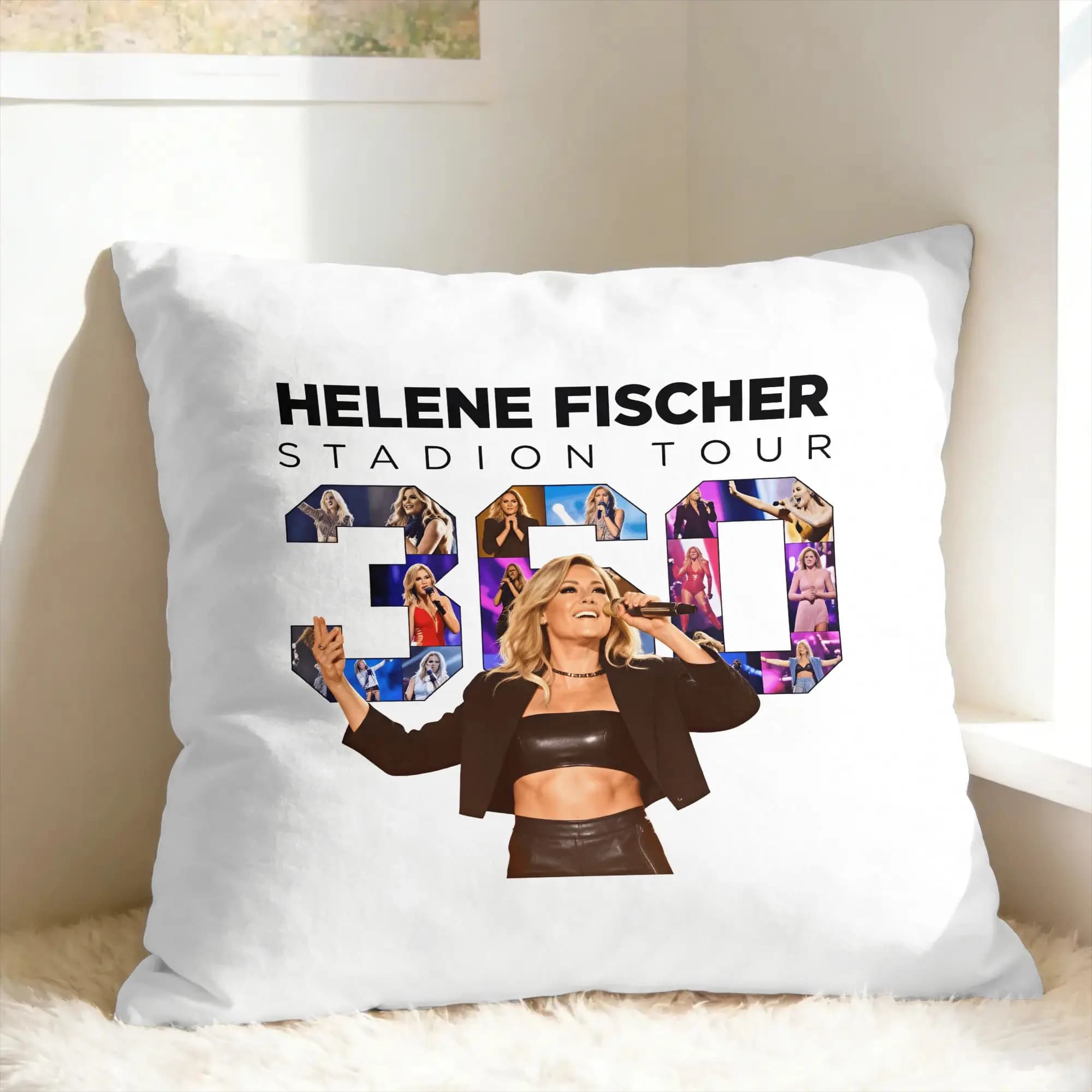 Pillow Cover H-Helene Fischer 360° Stadium Tour Vintage Pillow Case For Sofa Couch Bed Living Room Pillowcases