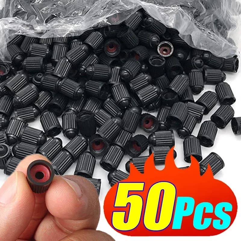 10/50 pz Auto Valvola Della Gomma Tappi Stelo Tubeless Pneumatico Rim Stelo Copertura Tappo Antipolvere Valvola Della Gomma stelo con O Anello di Gomma Auto accessori