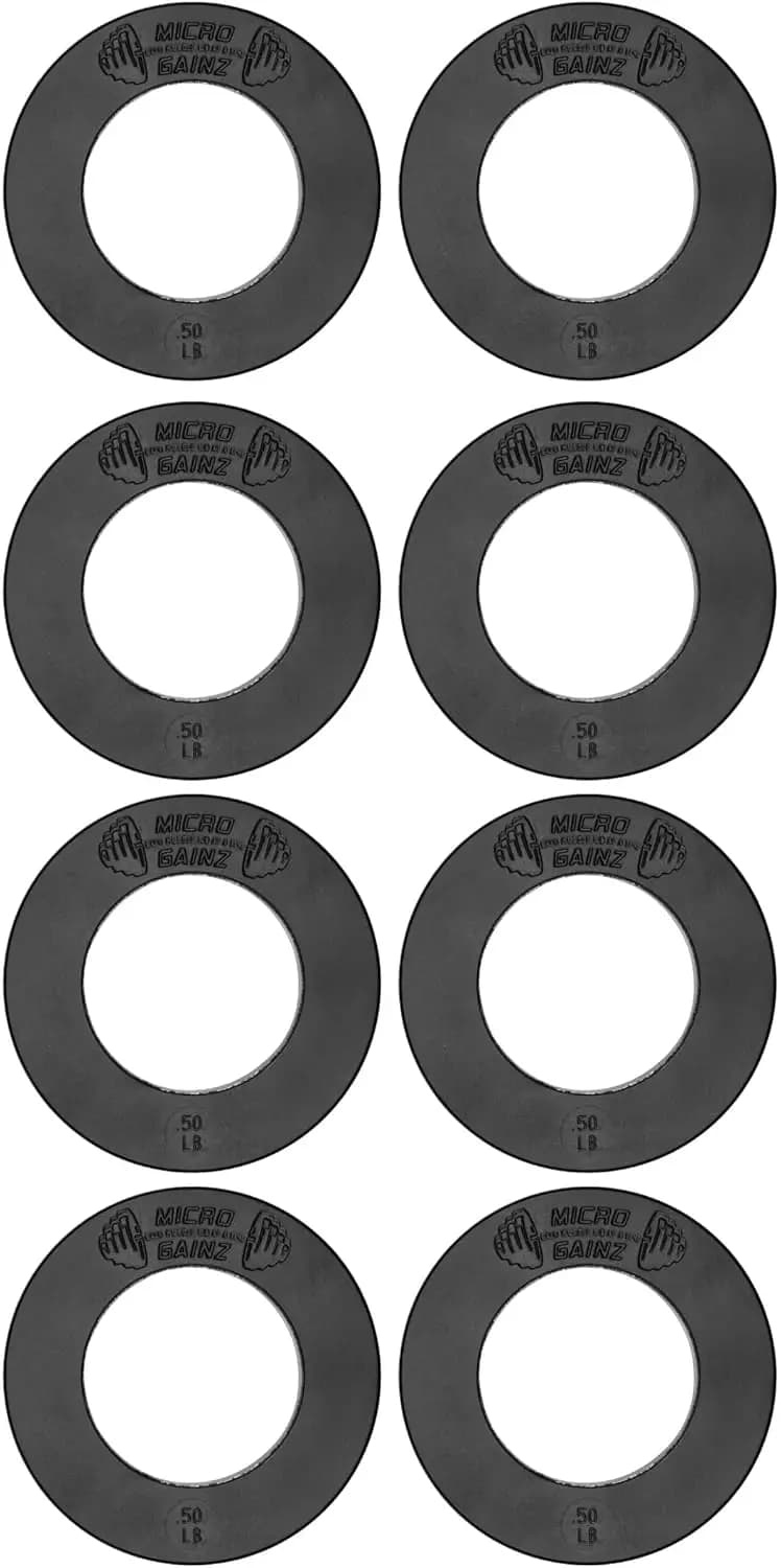 Set di Piastre Ponderate Frazionate Olympic, 8 Pezzi da 0,50 LB con Borsa per Allenamento della Forza e Micro Carico, Prodotto negli USA