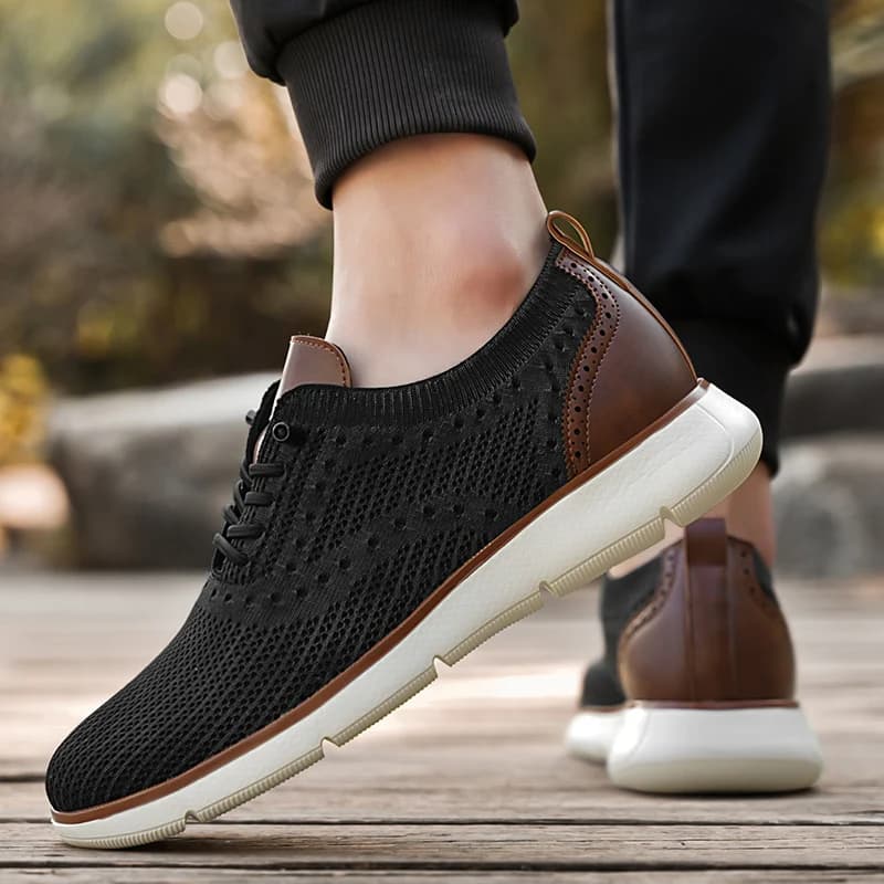 Men's Mesh Casual Sneakers Lightweight Breathable Dress Shoes Comfortable Walking Oxford Shoes Trainers for Men