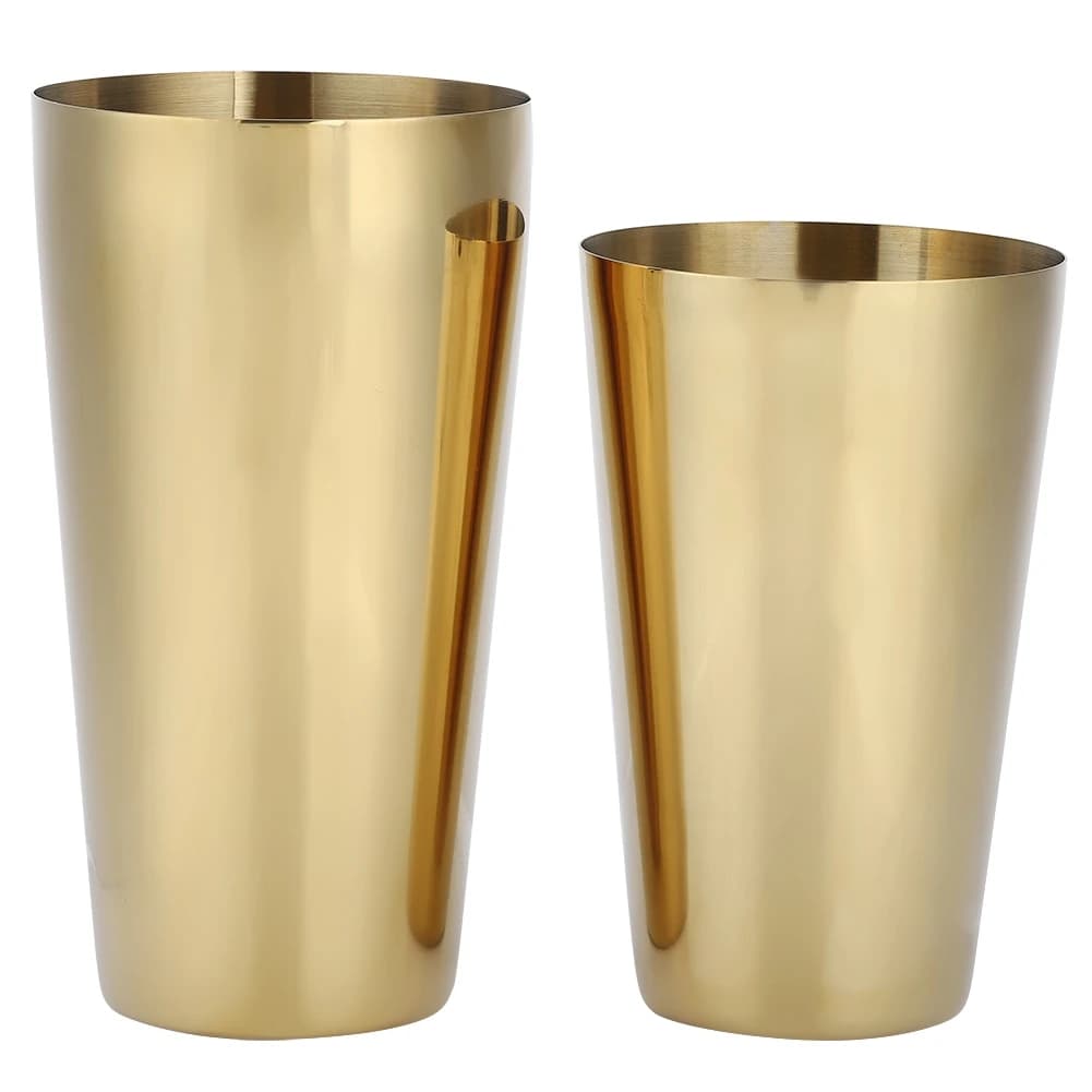 304 Stainless Steel Cocktail Shaker Bottle Set Bartender Bar Accessory Barware ToolsGold
