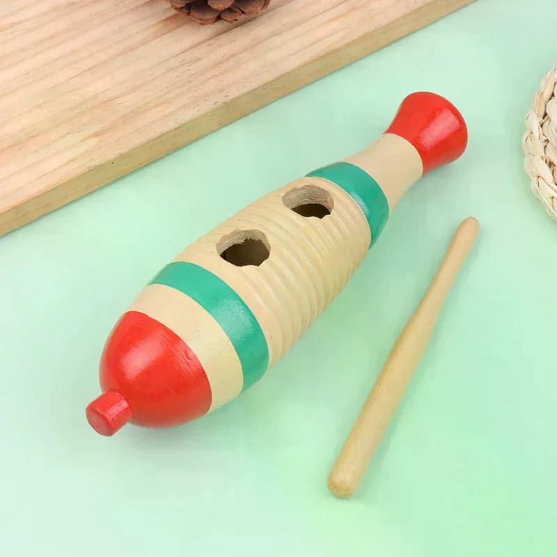 Gioco giocattolo per pesci in legno Strumento musicale a percussione Orff per principianti Apprendimento musicale per bambini Giocattoli educativi per bambini