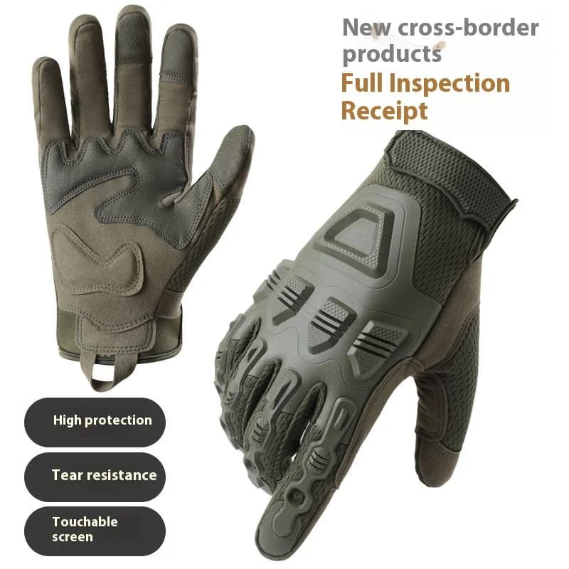 Full finger Tactical Gloves Touch Screen Silicone Shock Absorbing Alpinism Army Fan Cycling Mtb CS Gym Gloves