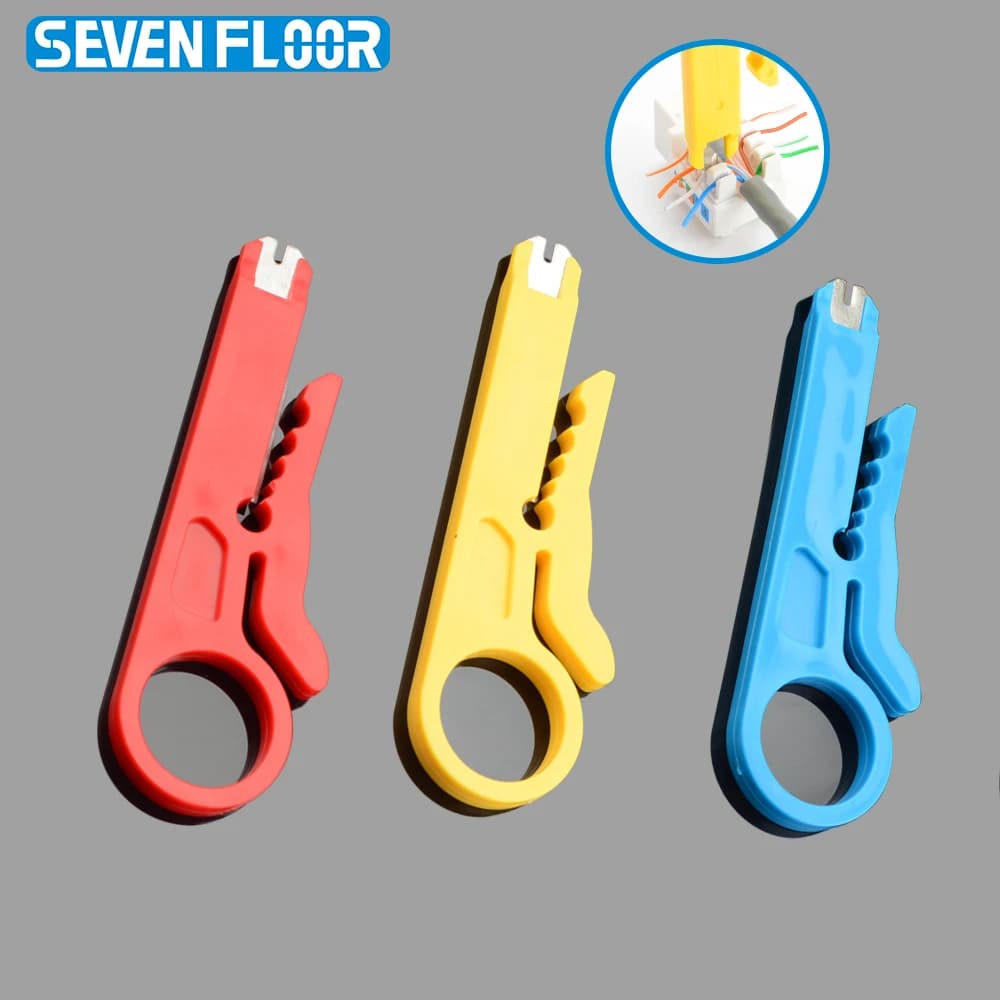 Set of 1 or 3 Pieces: Spell Tool with Punch Down Function, Multifunction Tool for Harness RJ45, RJ11, Telephony and CCTV