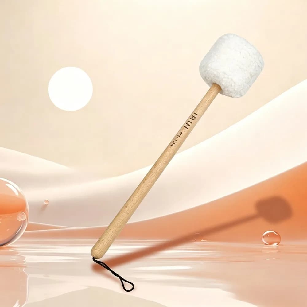Solid Wood Singing Bowl Mallet Soft Sound Bowl Striker Meditation Sound Healing Percussion Stick Accessory for Tibetan Bowl
