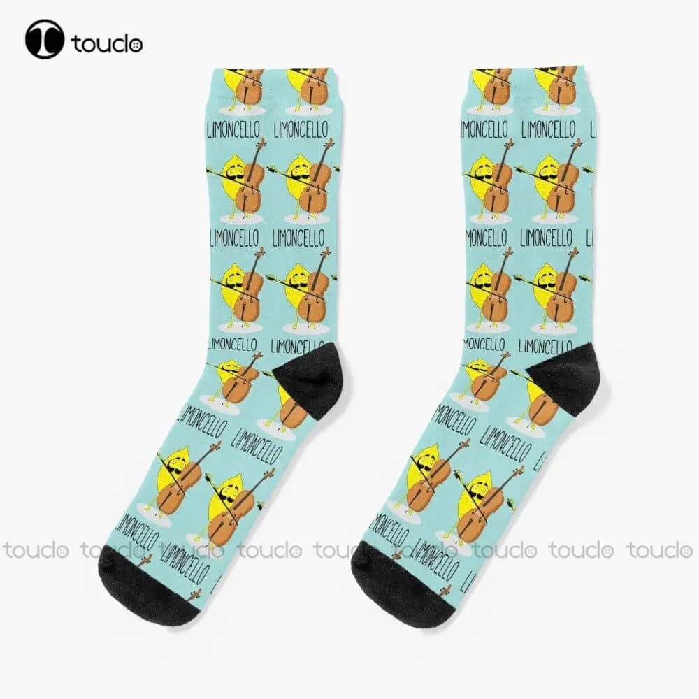 Lemon Cello Make Limoncello Socks Softball Socks Women 360° Digital Print Personalized Custom Unisex Adult Teen Youth Socks Art