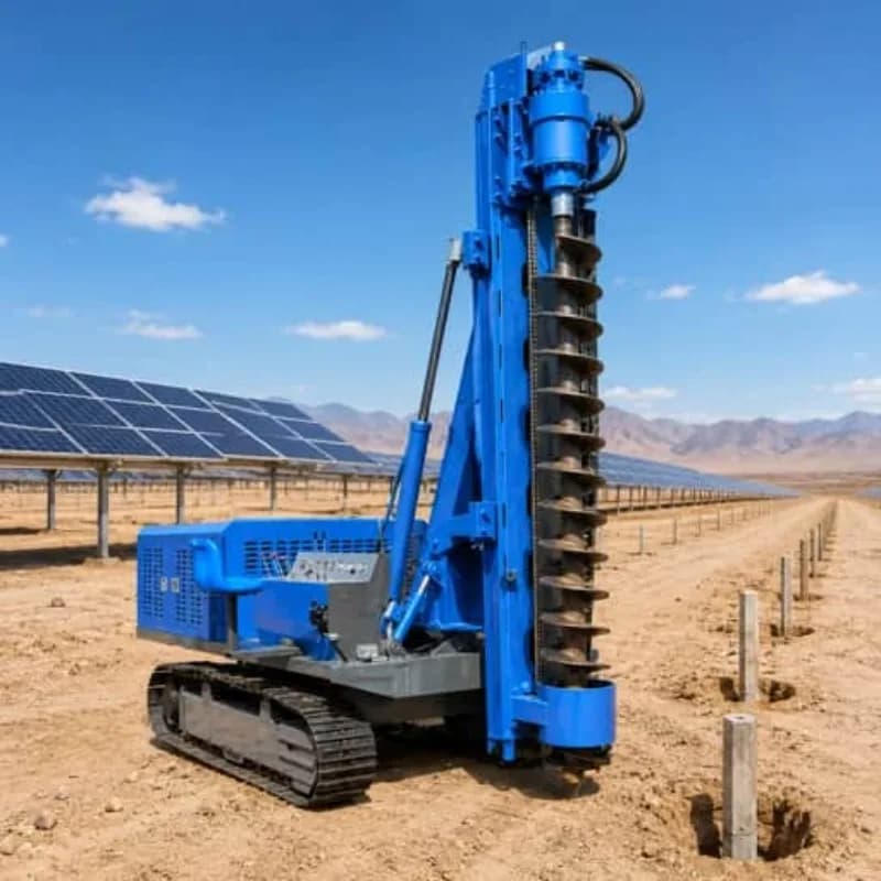Hydraulic Pile Driver Solar Piling Rig Customized Factory Direct for PV Road Foundation and Solar Construction