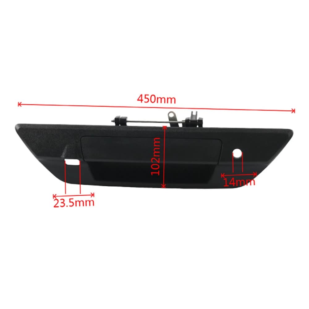 Maniglia del portellone posteriore per Toyota Hilux Revo 2015-2021 con fori per telecamera e chiavi, nera o cromata 69090-0K110