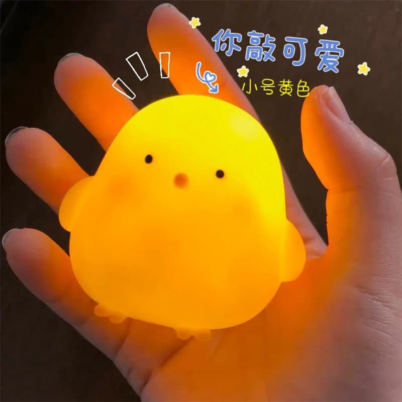 Doll button small night light toy electronic bright figure anime warm light atmosphere decoration shape cute gift for kids