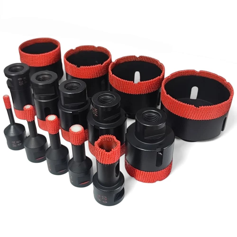 Diamond Drilling Bits Dia 6-110mm 1pc For Tile Porcelain Ceramic Granite Marble Stone Holes Saw Cutter Drilling Tool M14 Thread
