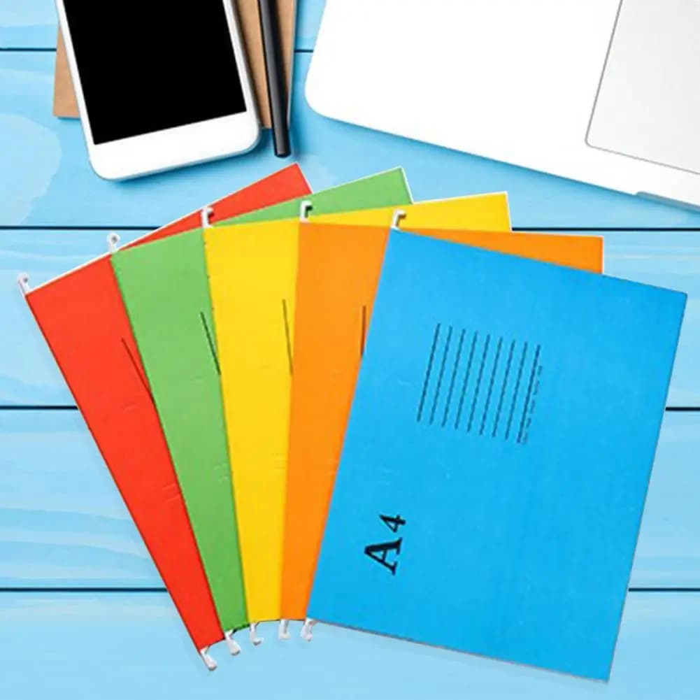 20 pezzi cartelle di file sospese organizer per documenti con linguette facile identificazione file clip board strumento di organizzazione di documenti assortiti